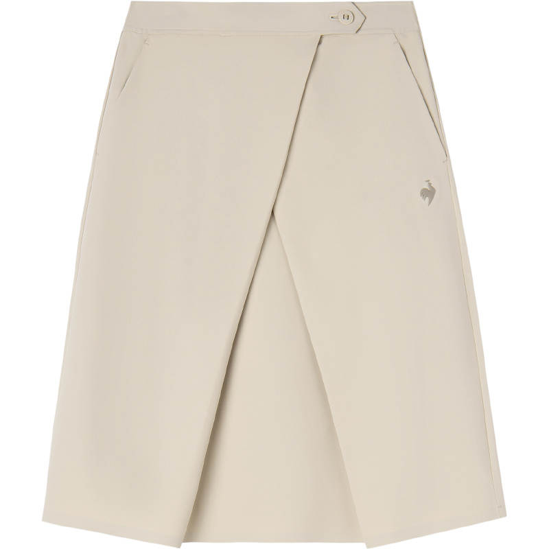 Le Coq Sportif Casual Long Skirt Women's Light Khaki 2