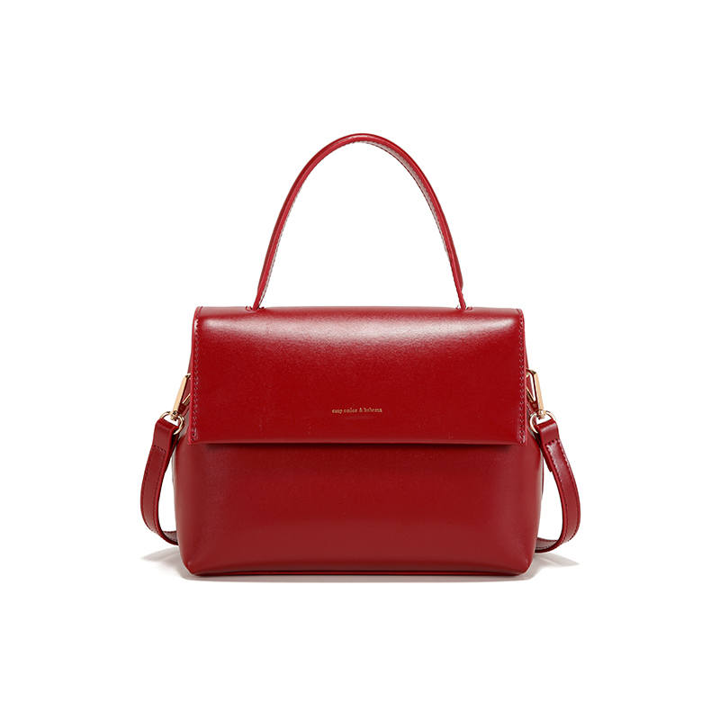 PAYOT PAYOT Microfiber Synthetic Leather One Shoulder Handbag Women's Red