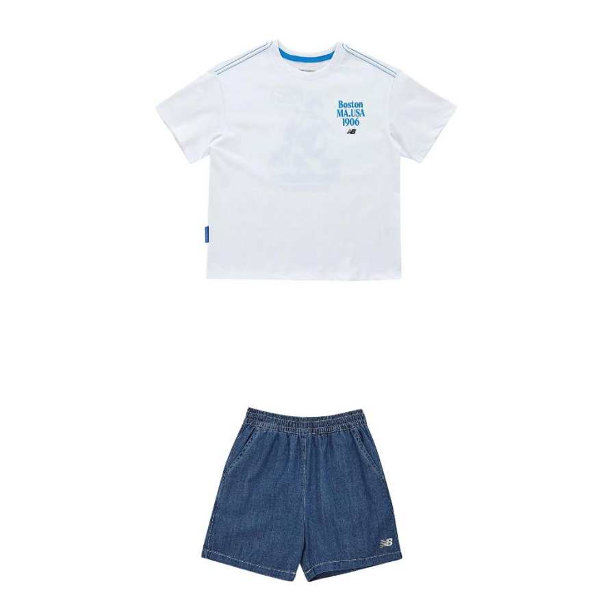 New Balance New Balance Casual Sportswear SS25 White Children Aged 3 7 Years Old