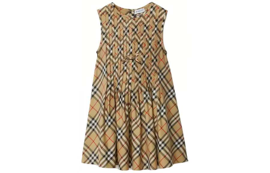Burberry Dress SS24 Archive Beige Kids'