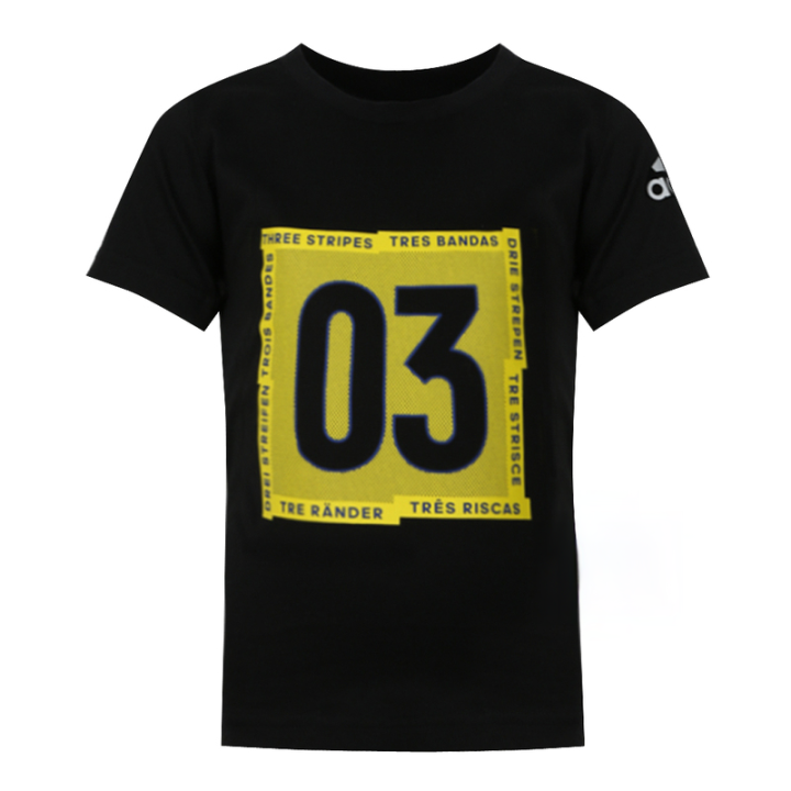 Adidas Adidas T Shirt Black Children Aged 3 7 Years Old