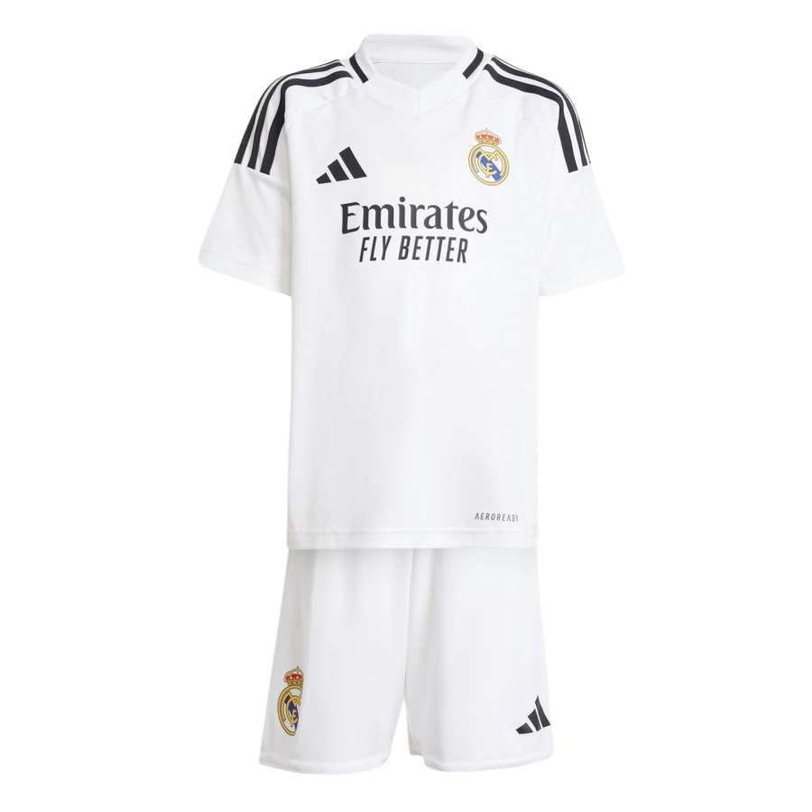 Adidas Adidas Casual Sportswear REAL MADRID 24/25 HOME MINI KIT KIDS White Children Aged 3 7 Years Old