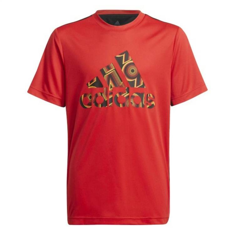 Adidas Adidas AEROREADY T Shirt Red/Black Teenagers