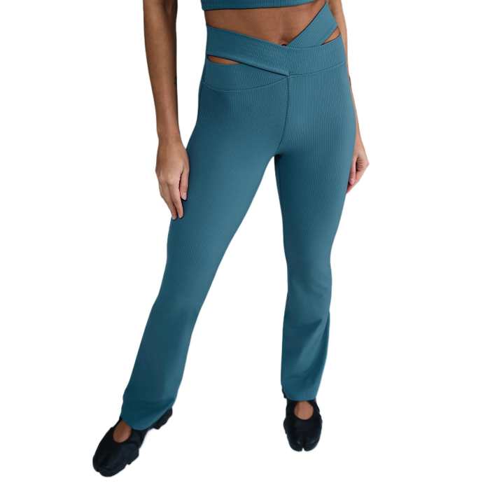 Nike Nike Zenvy Rib Women's High-Waisted Flared Leggings