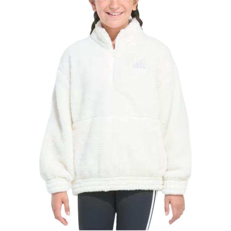 Adidas Adidas Top Sportswear MOCK NCK FRRY LRX SHRPA PLLVR Ecru Teenagers