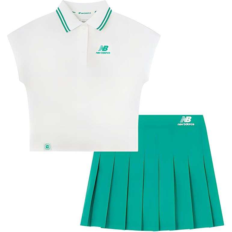 New Balance Kids' New Balance Skirt Set Ivory White