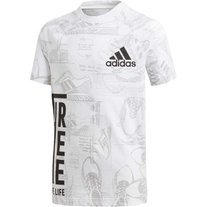 Adidas Adidas T Shirt White/Gray Teenagers