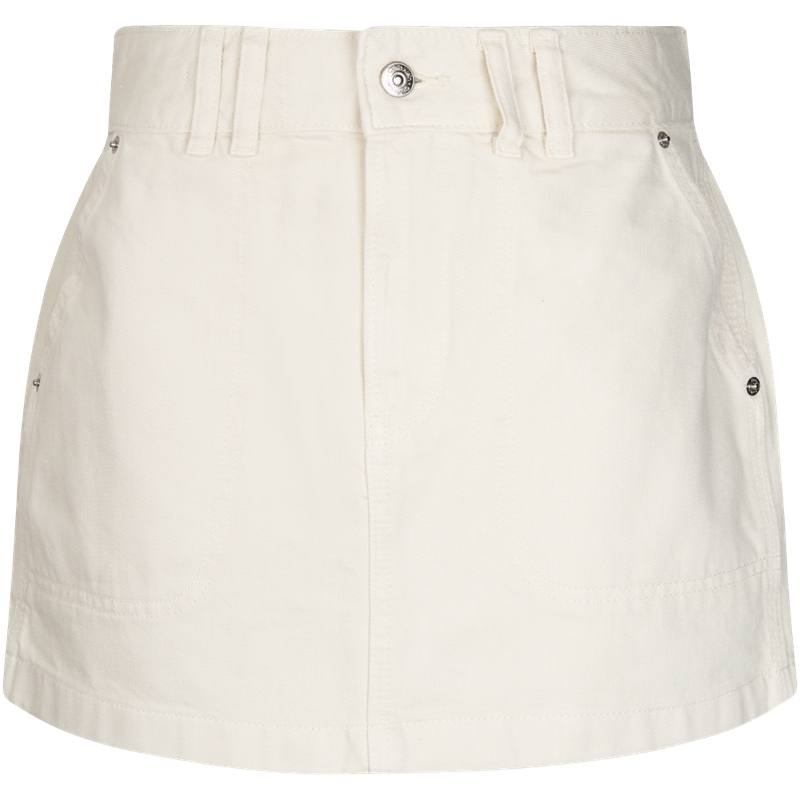 CALVIN KLEIN SS25 Denim Short Skirts Women's White