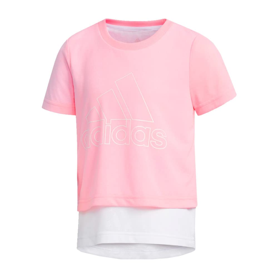 Adidas Adidas T Shirt Pink White Teenagers
