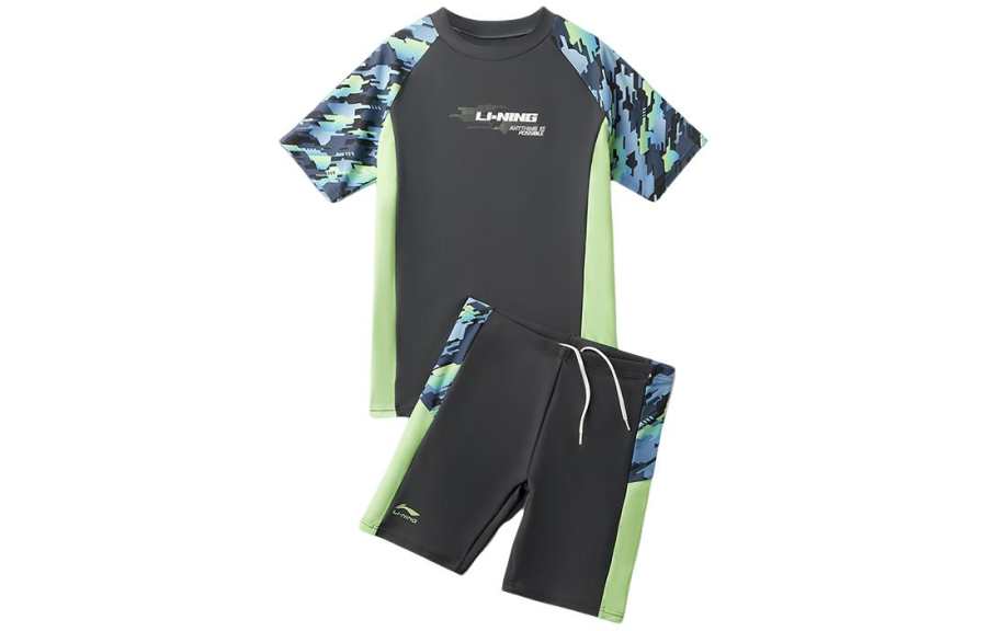 Li-Ning Li Ning Kids' Swimsuit Green Kids'