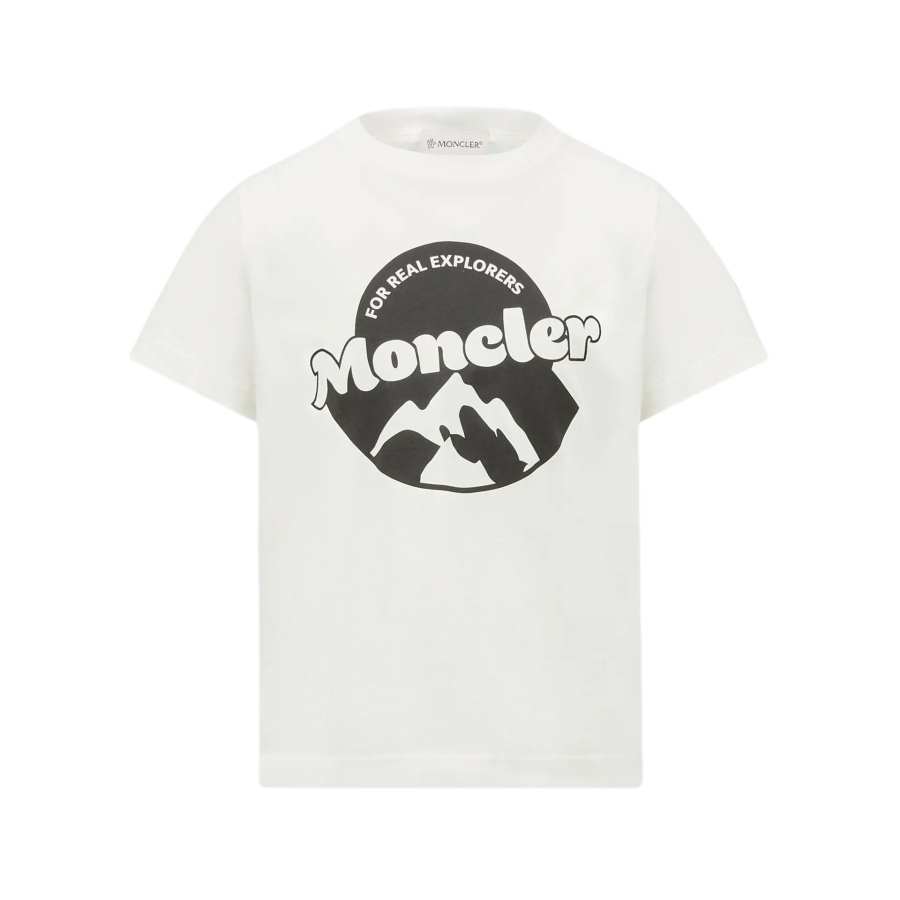 Moncler T Shirt White Children Aged 3 7 Years Old