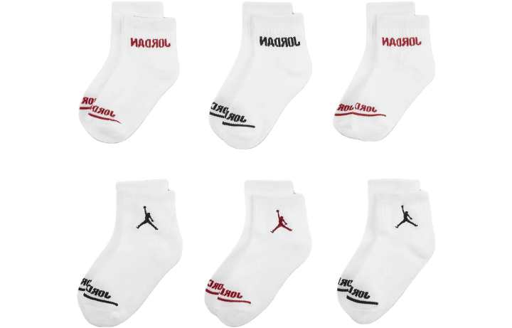 Jordan Jordan Kids' Apparel Ankle Socks Box Set Kids Socks 6 Pack Kids'