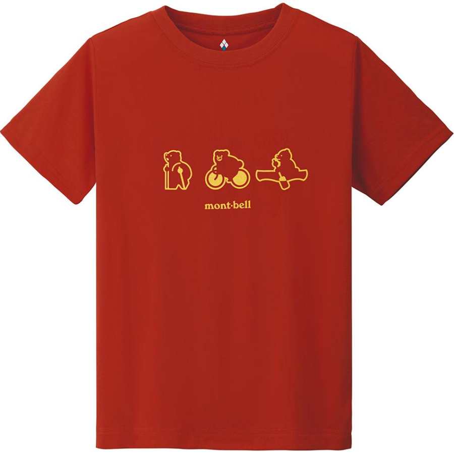 MONTBELL Kids T Shirts Crew Neck Moderate