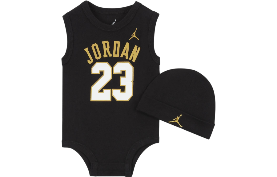 Jordan Jordan Kids Matching Sets Jumpman Kids' Apparel Beanie And Booties Set Black Infant And Toddler