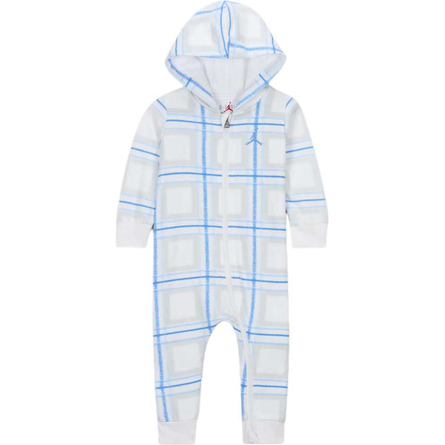 Jordan Jordan Jumpsuit BrooklynEssentials FW24 White Blue Infant And Toddler