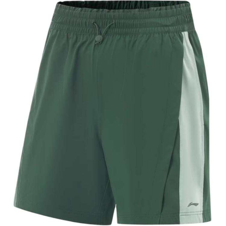 Li-Ning Li Ning Fitness Series Sports Shorts Women's Mountain View Green/Tallow Green