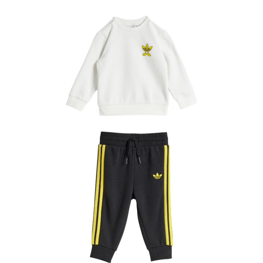 Adidas Originals Casual Sportswear CREW SET White/Black Infant And Toddler