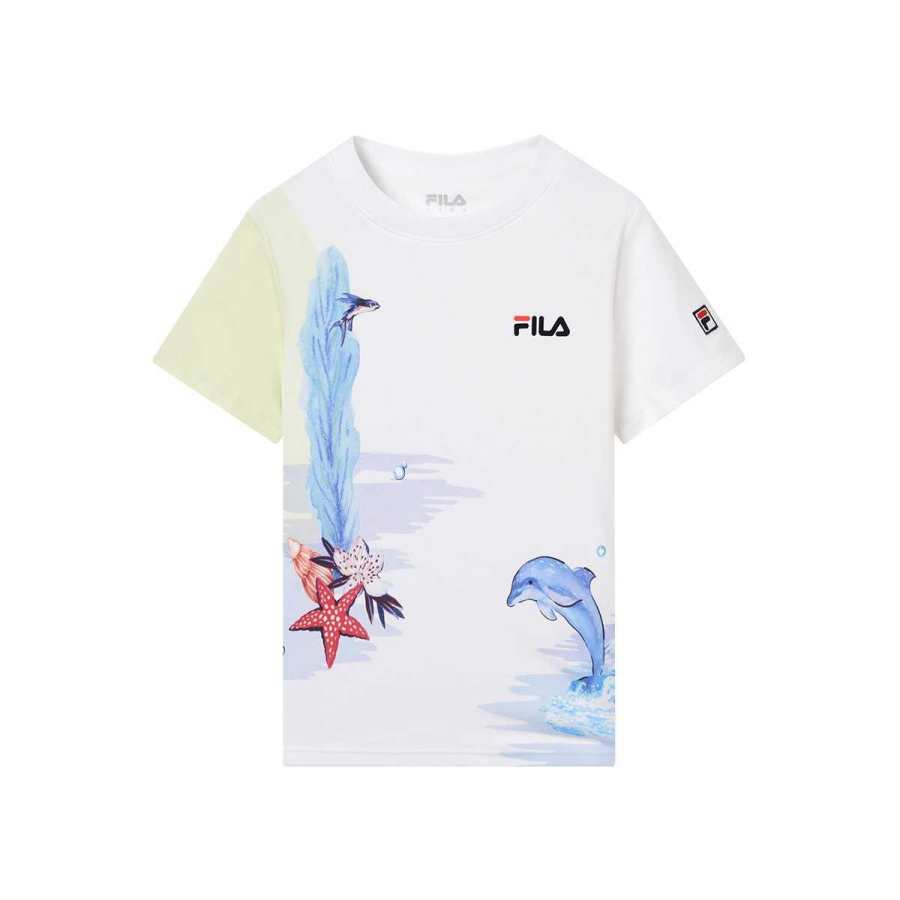 FILA KIDS T Shirt Standard White Children Aged 3 7 Years Old