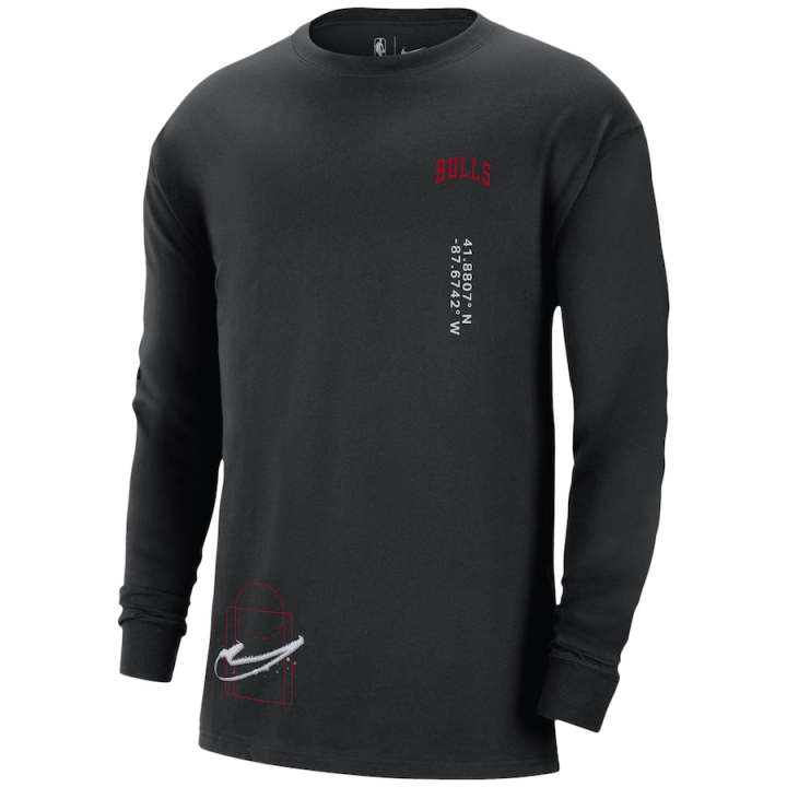 Nike Nike x NBA Chicago Bulls T Shirt Black Teenagers