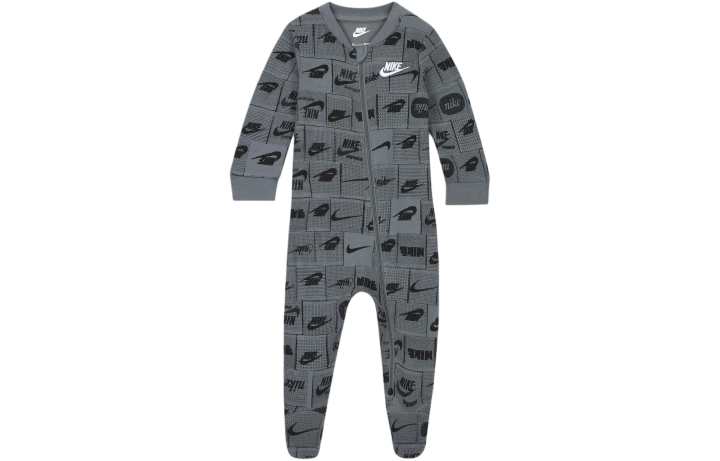 Nike Nike Jumpsuit Kids' Apparel Footed Coverall Smoke Gray Infant And Toddler
