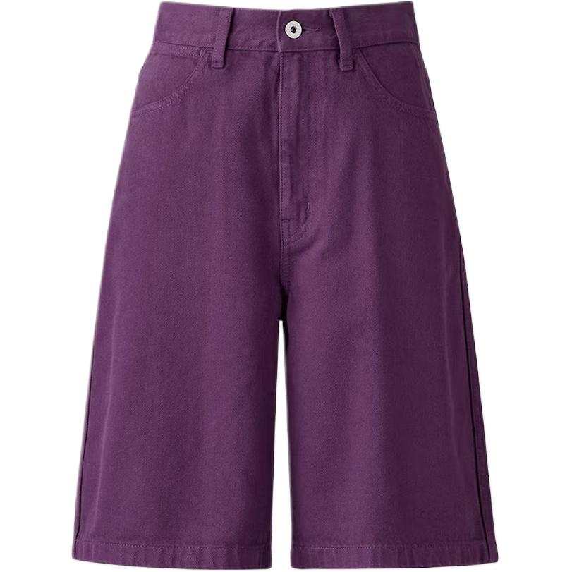 UNIQLO U Collection SS25 Denim Shorts Women's Purple