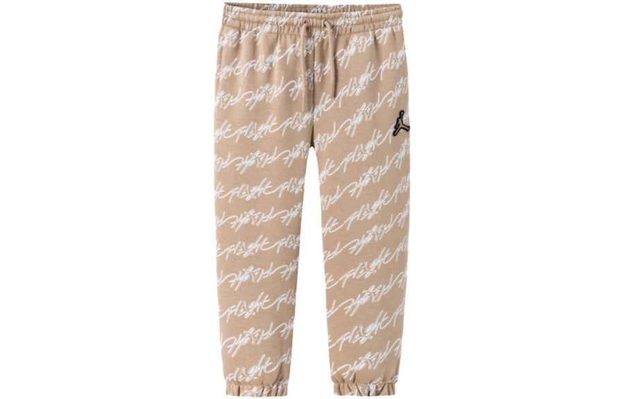 Jordan Jordan Kids' Bottom All Over Print Fleece Lined Lace Up Casual Pants Kids' Linen