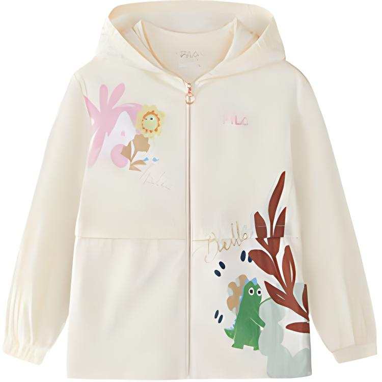 FILA KIDS Sun Protection Clothing Maltose White Children Aged 3 7 Years Old