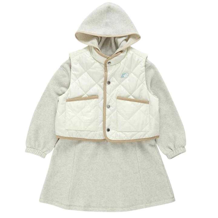 New Balance Children Aged 3 7 Years Old New Balance Skirt Set Beige