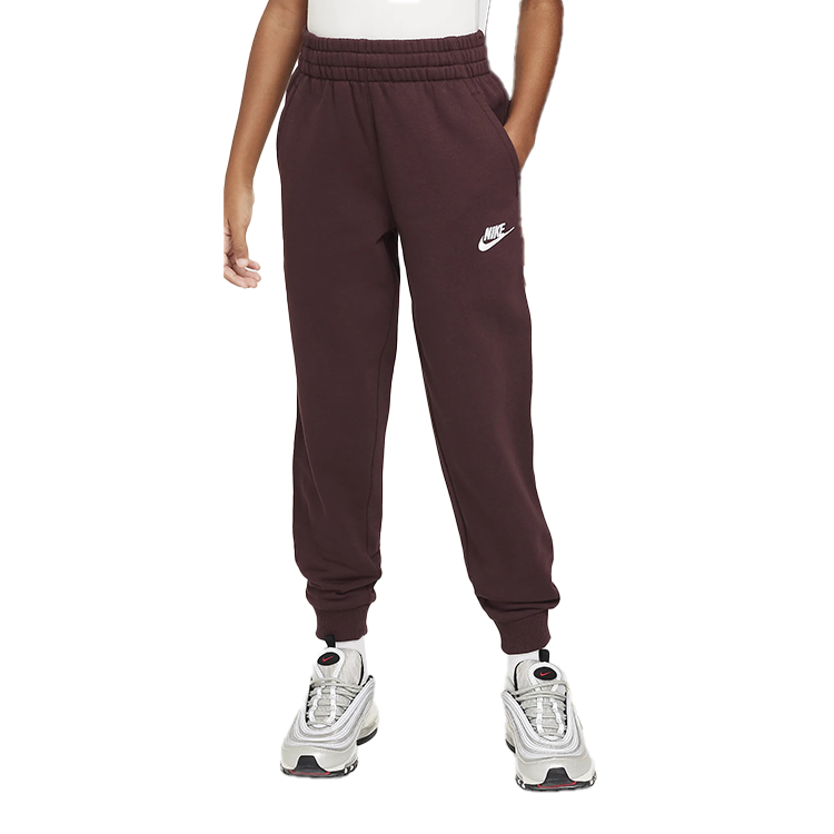 Nike Nike Knitted Sweatpants Sportswear Club FW24 Fleece Burgundy Red Teenagers