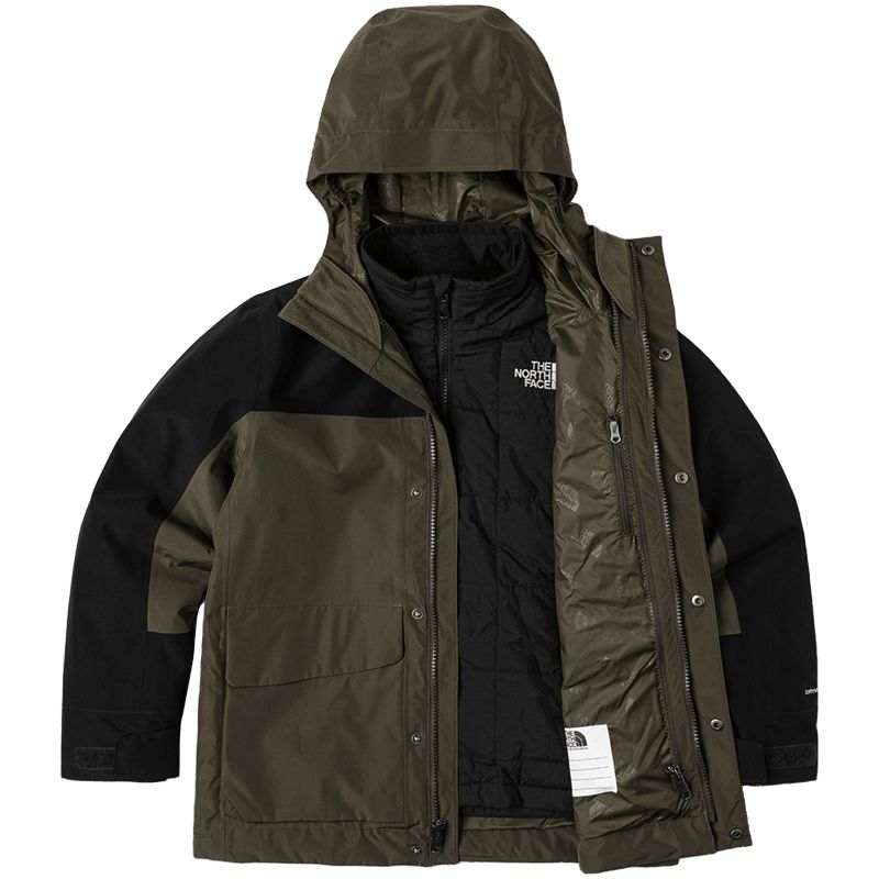 THE NORTH FACE Windbreaker Jacket Ebony Green Teenagers
