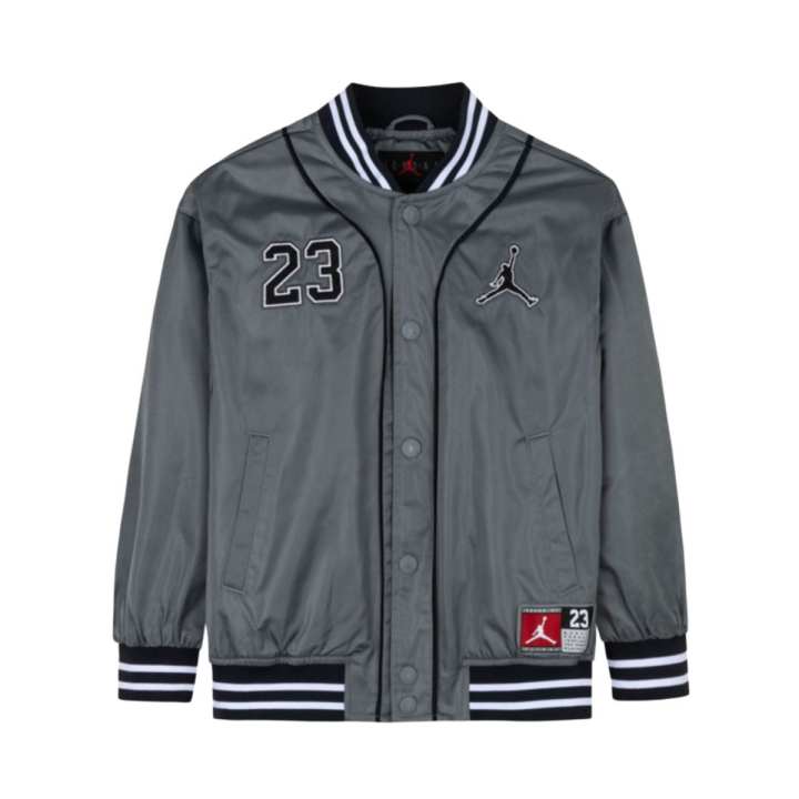 Jordan Jordan Baseball Jacket Smoke Gray Teenagers