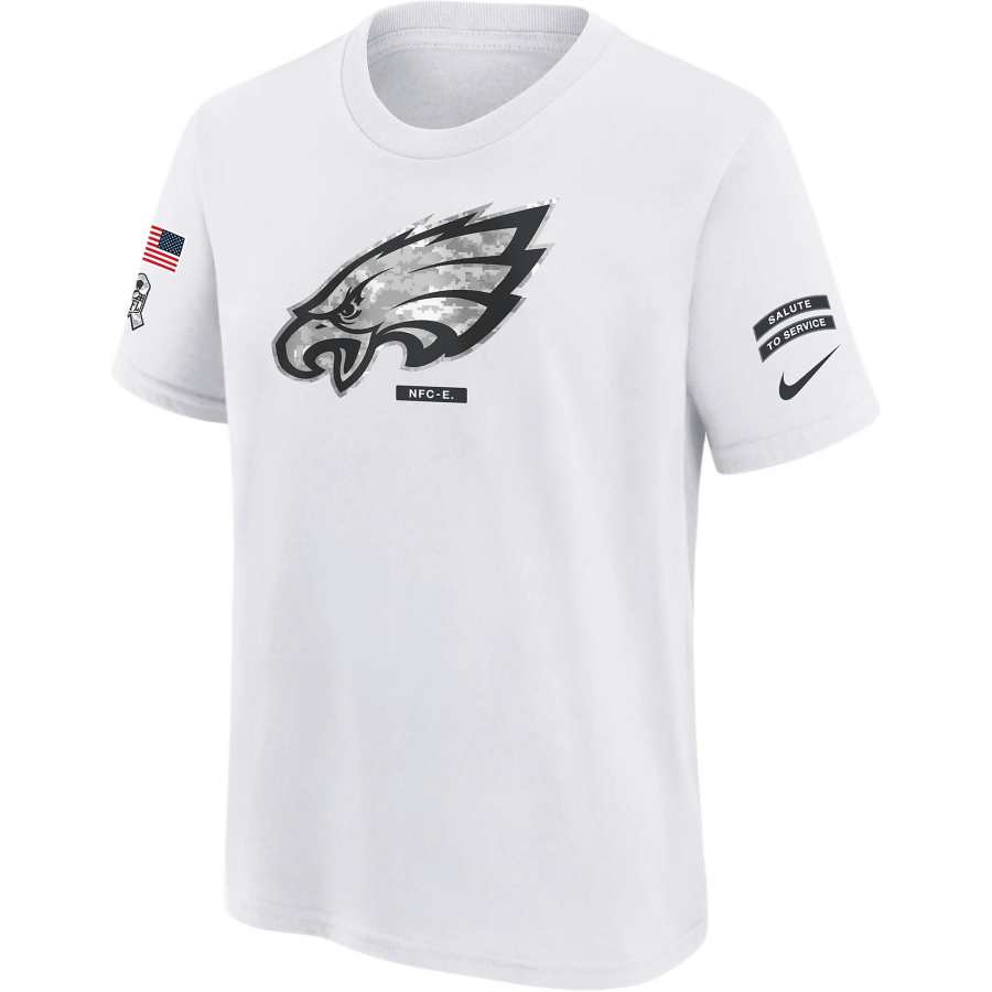 Nike Nike Dri FitNFL Philadelphia Eagles Salute To Service Primary Edge Legend T Shirt White Teenagers