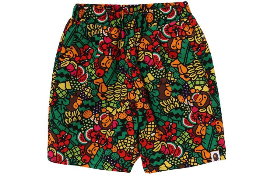 A BATHING APE Kids' Apparel Baby Milo Tropical Shorts Kids' Multicolor