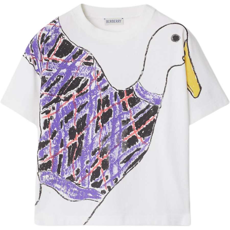 Burberry T Shirt FW24 White Kids'