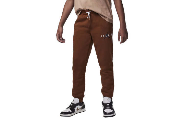 Jordan Jordan Knitted Sweatpants Jordan Wordmark Brown Kids'