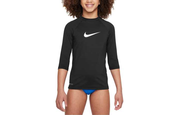 Nike Nike Short Sleeve Hydroguard Kids' Swimsuit Kids' Black