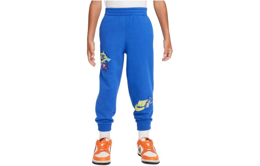 Nike Nike Knitted Sweatpants 'You Do You' French Terry Joggers Blue Kids'