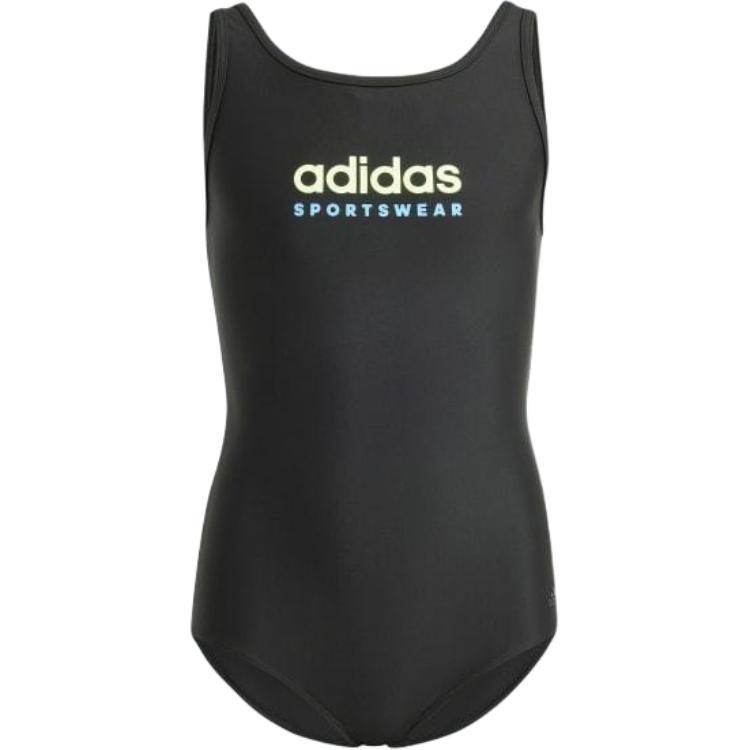 Adidas Adidas Kids' Swimsuit Sportswear Black/Green Sparkle Teenagers