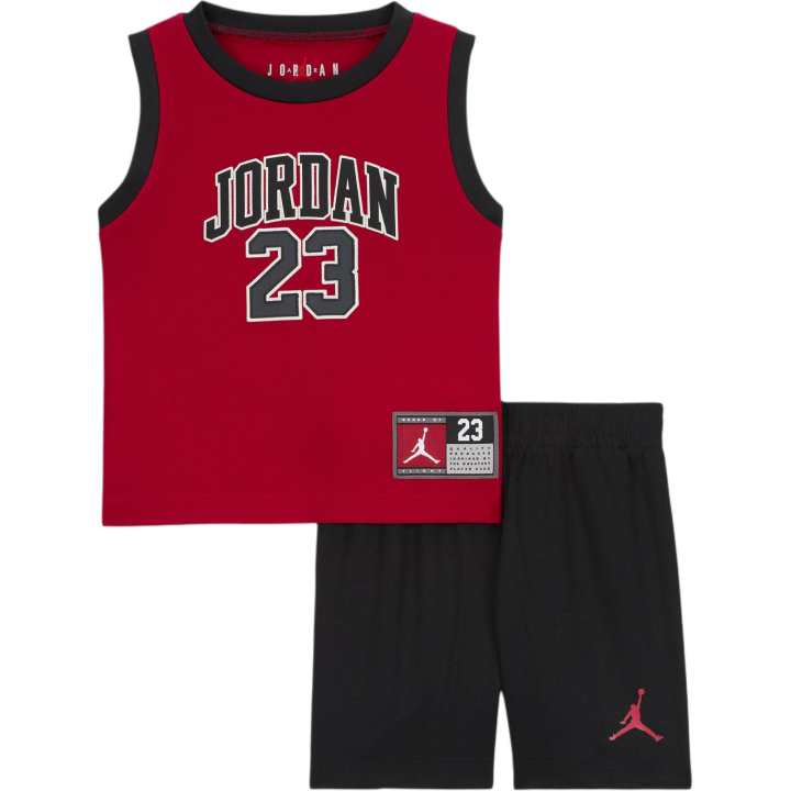 Jordan Jordan Kids Matching Sets Jordan 23 Jersey Red/Black Infant And Toddler