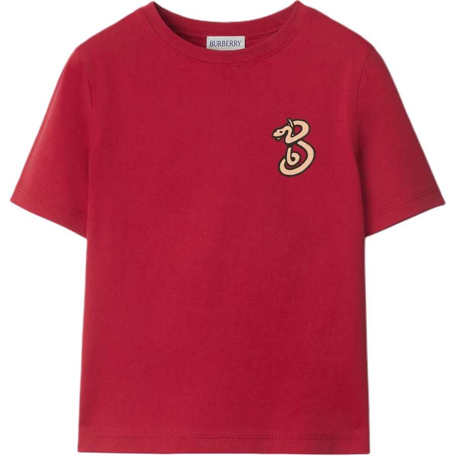 Burberry New Year Celebration Collection T Shirt SS25 Red Kids'