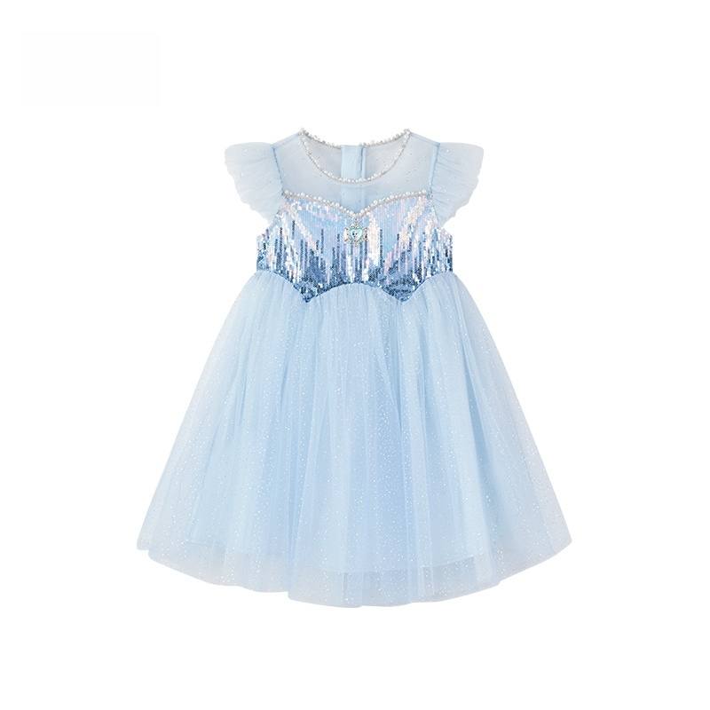 Disney Dress Frozen Series SS25 Blue Children Aged 3 7 Years Old