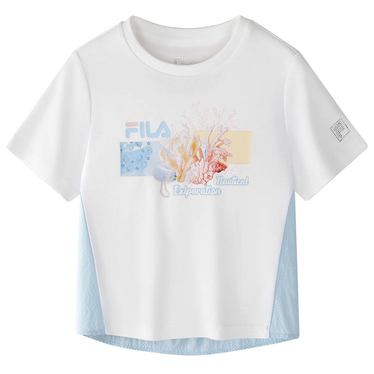FILA KIDS FILA T Shirt Standard White Children Aged 3 7 Years Old