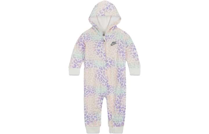 Nike Nike Hooded Printed Coverall Baby Sail White