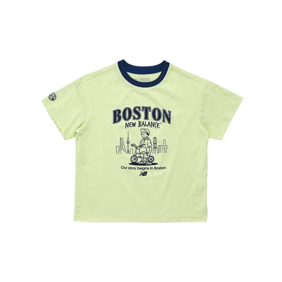 New Balance New Balance T Shirt Lime Children Aged 3 7 Years Old