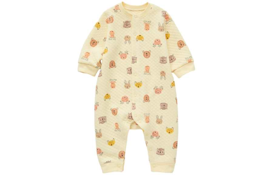 UNIQLO Jumpsuit Apricot Yellow Infant And Toddler