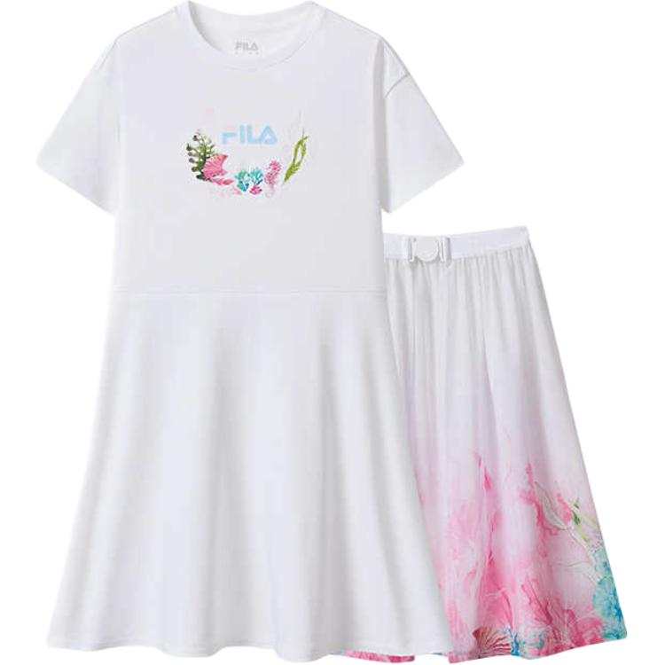 FILA KIDS Teenagers FILA KIDS Skirt Set Standard White