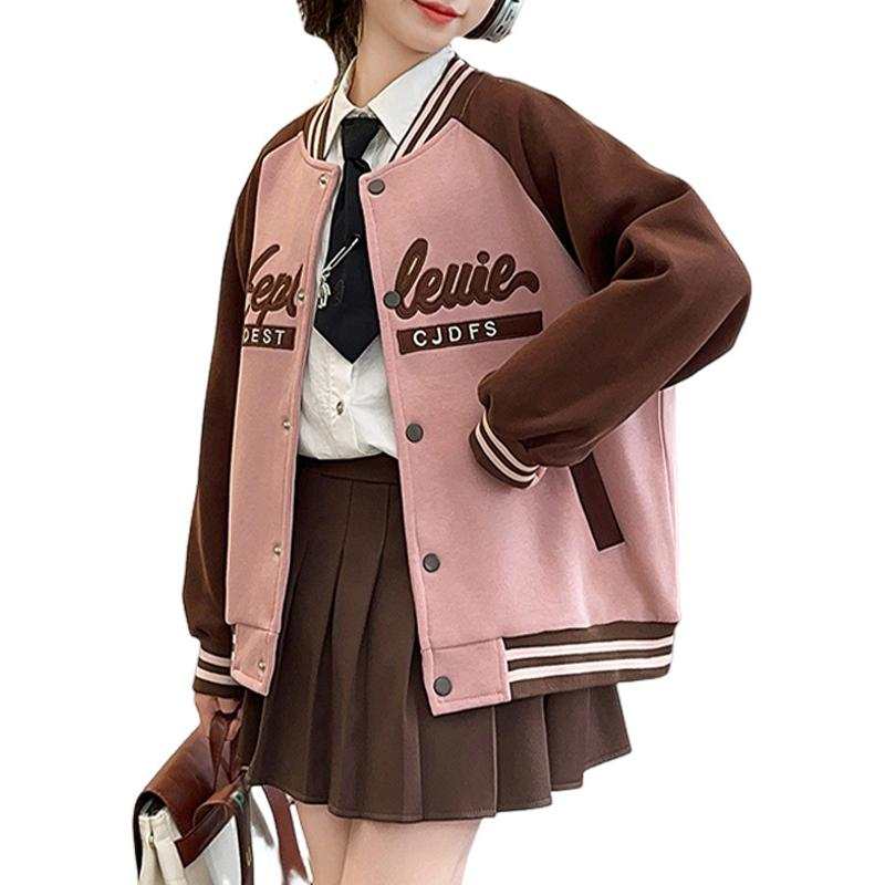 Lanza Baseball Jacket Pink Teenagers