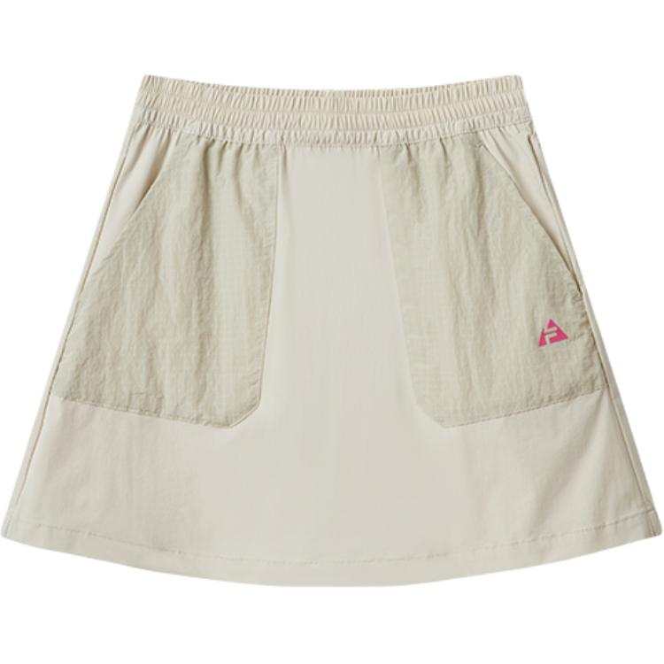 FILA KIDS Solid Color Thin Skirt Summer Teenagers Dove Gray