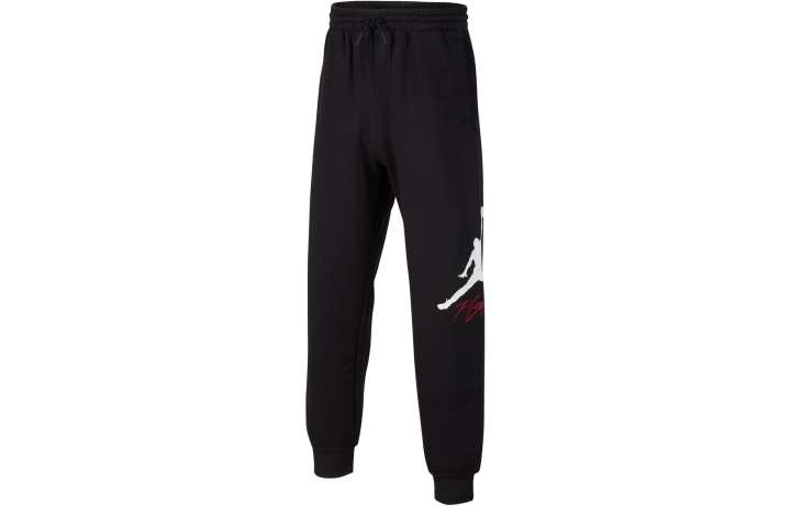 Jordan Jordan Knitted Sweatpants MJ BASELINE Lace Up Side Print Fleece Lined Casual Black Kids'
