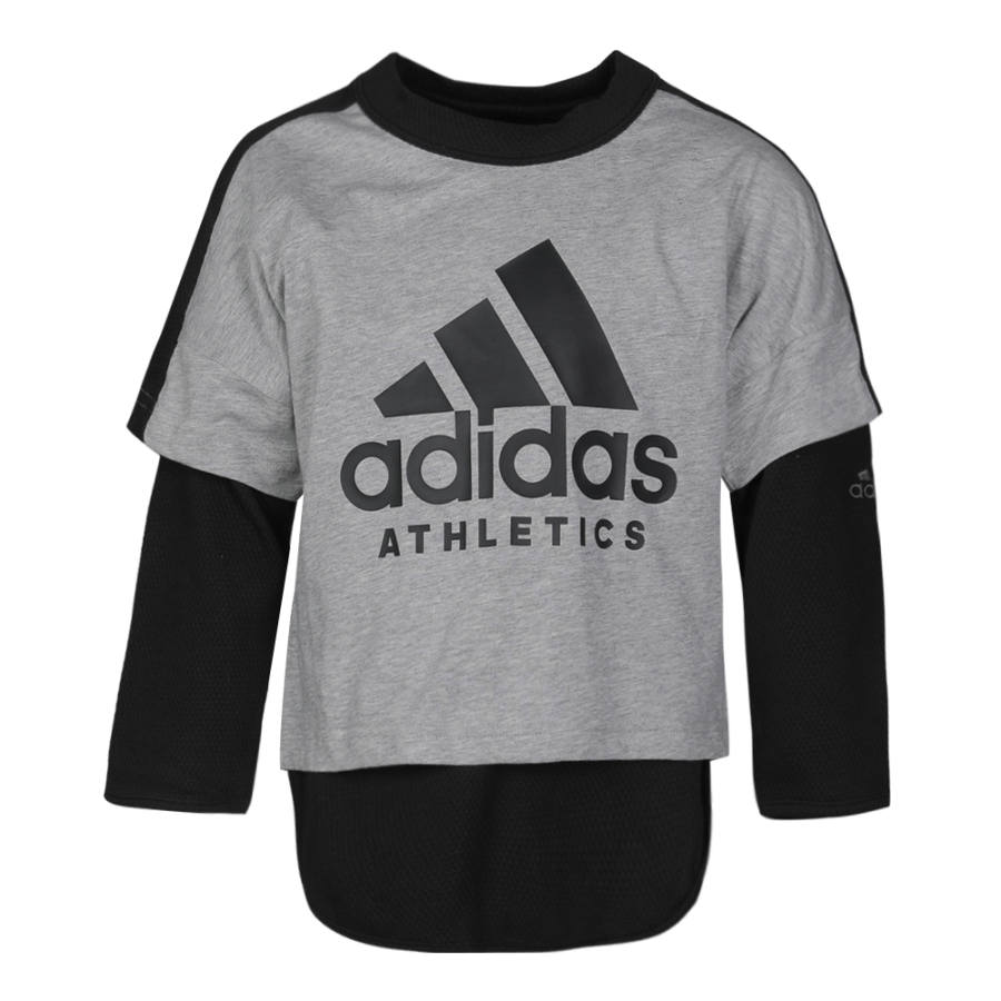 Adidas Adidas T Shirt Gray/Black Teenagers